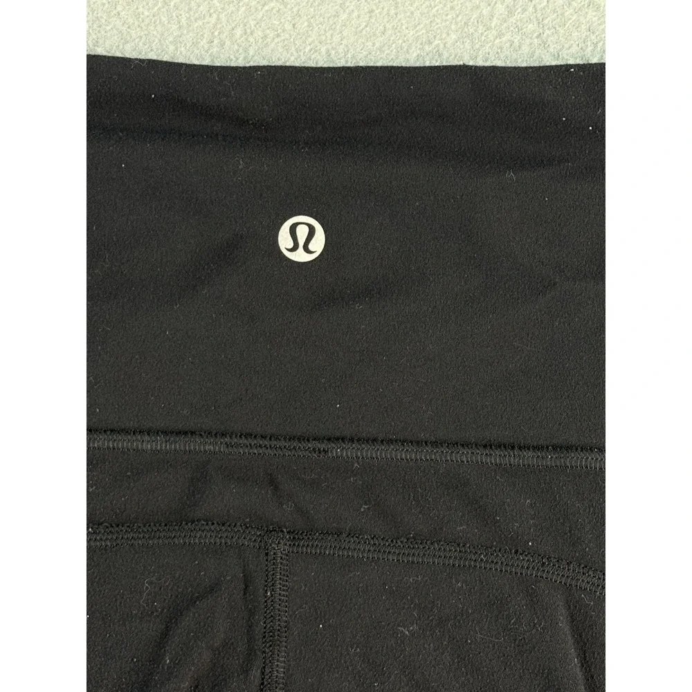 Lululemon Pants Womens 10 Black High Rise Flare Yoga Athletic Stretch LW5FC